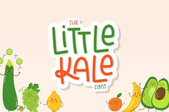 A Little Kale: A Whimsical Handwritten Display Font for Digital Design