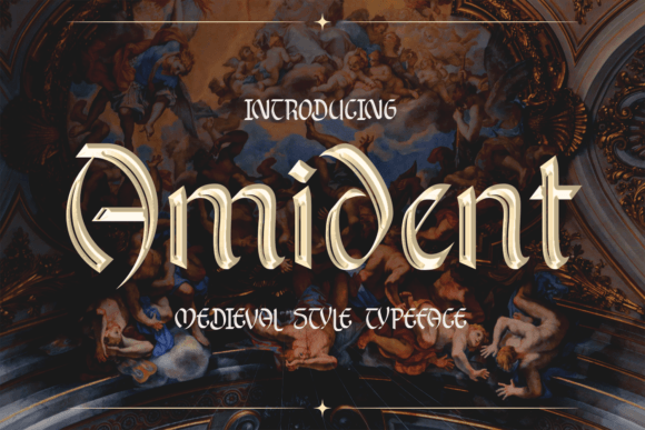 Amident: A Medieval Display Font That Elevates Small Business Branding