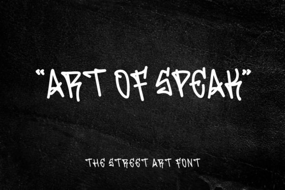 Art of Speak: A Bold Display Font for Editorial Impact