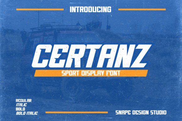Certanz: A Bold Display Font That Adds Energy to Your Brand