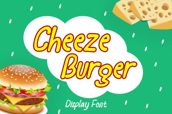 Cheeze Burger Font: Playful Display Type for Handmade Brands