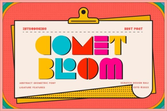 Comet Bloom: A Display Font That Feels Like Home