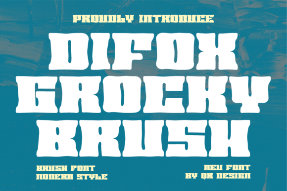Difox Grocky Brush: A Display Font with Warmth and Grit