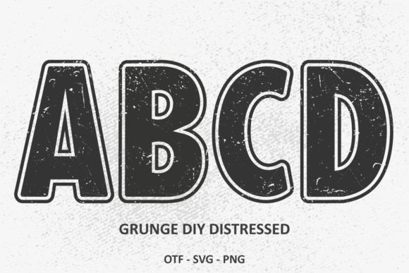 Grunge DIY Distressed Font for Authentic Branding