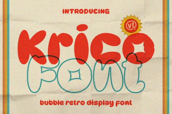 Krico Font: A Playful Display Typeface for Digital Brands