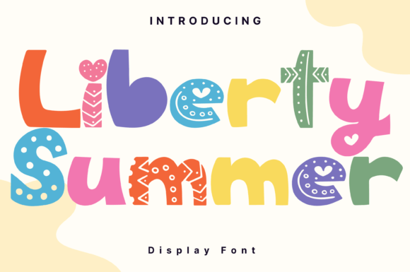 Liberty Summer: A Whimsical Handwritten Display Font That Just Works