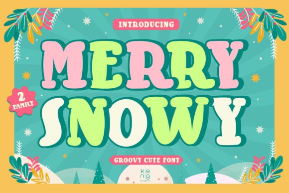 Merry Snowy: A Display Font That Makes Headlines Pop