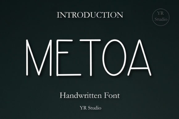 Metoa: A Playful Display Font for Friendly Digital Brands
