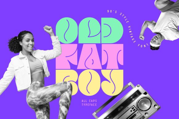 Old Fat Boy: A Bold, Nostalgic Display Typeface for Digital Branding