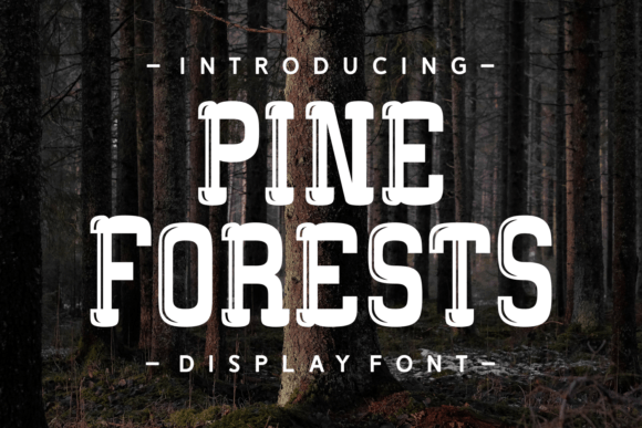 Pine Forests: A Display Font That Anchors Your Campaign Voice