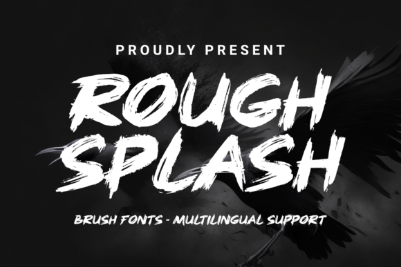 Rough Splash: A Bold Display Font for Editorial Impact