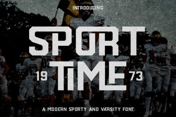 Sport Time: A Display Font That Moves Your Message