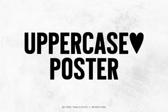 Uppercase Poster: A Clean, Confident Display Typeface for Digital Brands