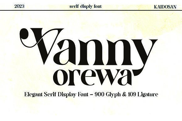 Vanny Orewa: A Display Font That Earns Its Place on Real Brand Boards